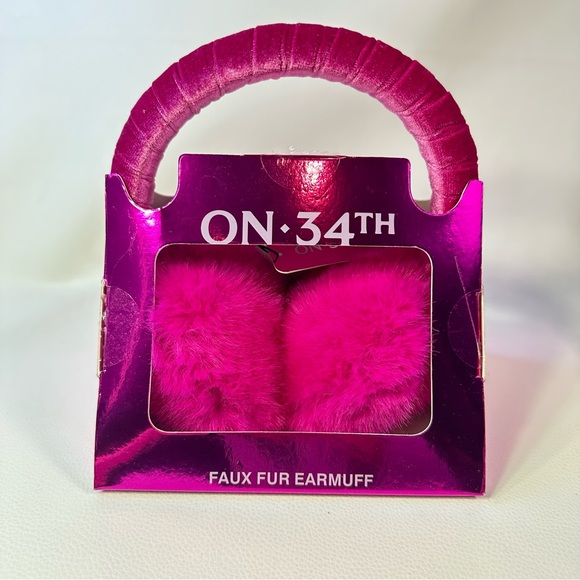 Surell Accessories - NEW ON 34th Women's Faux Fur with Velvet Band Earmuffs (O/S Pink)